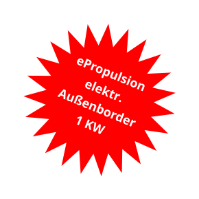 ePropulsion elektr. Außenborder 1 KW