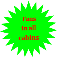 Fans  in all  cabins